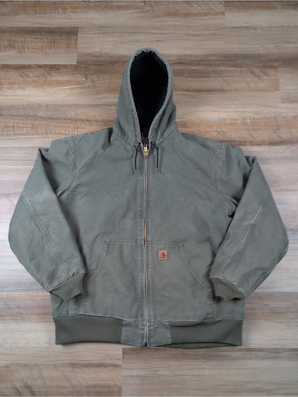 Vintage Carhartt Quilt-lined J130 ARQ Sandstone Active jacket Size XL Tall